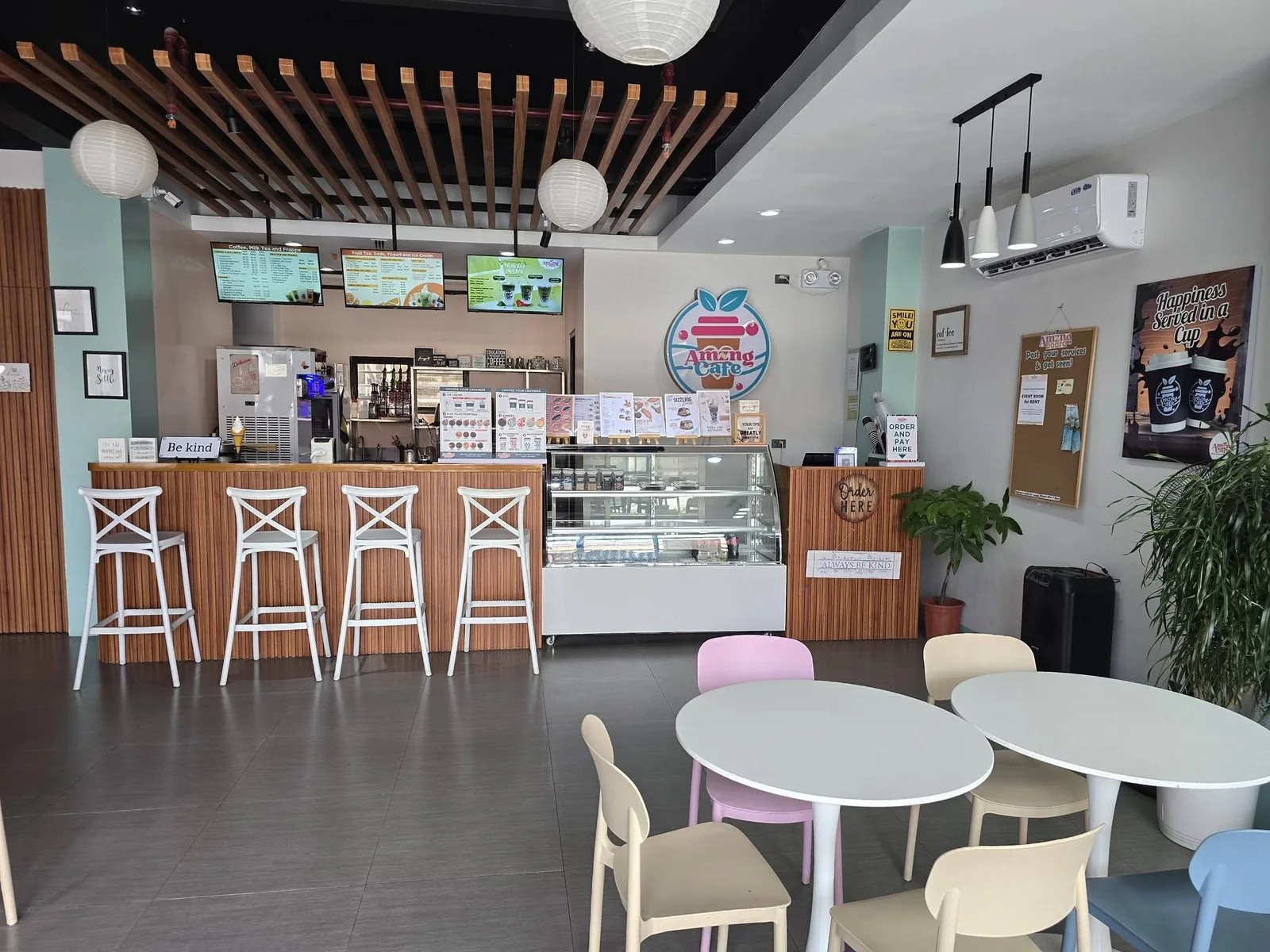 Amzng Café counter and main café interior